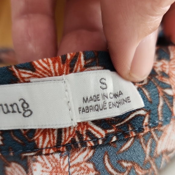 Bishop + Young Blue Coral Asymmetrical Midi Skirt - Picture 7 of 7